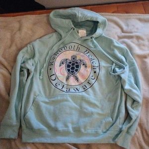 Blue Reoboth Beach Hoodie
